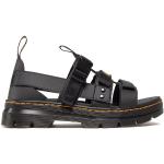 Pánske Kožené sandále Dr. Martens čiernej farby vo veľkosti 41 v zľave na leto 