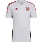 Pánska Jesenná móda adidas bielej farby zo syntetiky s motívom FC Bayern 