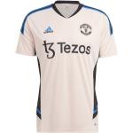 Pánske Futbalové dresy adidas bielej farby v športovom štýle z bavlny vo veľkosti XXL s motívom Manchester United 