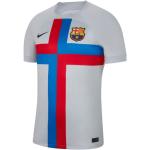 Pánske Futbalové dresy Nike bielej farby v športovom štýle z polyesteru s motívom FC Barcelona 