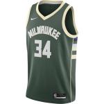 Pánske Basketbalové dresy Nike Giannis zelenej farby vo veľkosti XXL s motívom NBA v zľave 