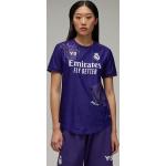 Dámske Dresy adidas tmavo fialovej farby v športovom štýle z polyesteru vo veľkosti XS s motívom Real Madrid udržateľná móda 