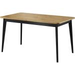 Jedálenské stoly čiernej farby v modernom štýle z dubového dreva rozkladacie 