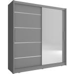 Šatníkové skrine sivej farby v elegantnom štýle MDF 