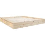 Dvojlôžkové postele karup v minimalistickom štýle z dreva 