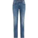 Pánske Slim Fit jeans Camel Active modrej farby v športovom štýle z bavlny so šírkou 33 s dĺžkou 32 nízky pás 