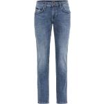 Pánske Slim Fit jeans Camel Active HOUSTON modrej farby v športovom štýle z bavlny vo veľkosti XXS so šírkou 34 s dĺžkou 36 nízky pás 