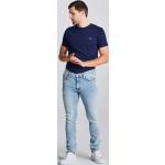 Pánske Slim Fit jeans Gant Shield modrej farby v retro štýle z bavlny vo veľkosti S so šírkou 40 s dĺžkou 32 