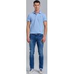 Pánske Slim Fit jeans Gant Shield modrej farby v retro štýle z bavlny vo veľkosti XXS so šírkou 34 s dĺžkou 34 