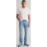 Pánske Slim Fit jeans Gant modrej farby z bavlny vo veľkosti M so šírkou 44 s dĺžkou 32 