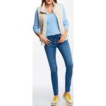 Dámske Skinny jeans Gant indigo farby z bavlny 