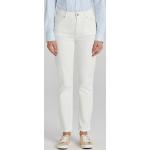 Dámske Slim Fit jeans Gant bielej farby z bavlny vo veľkosti 4 XL 