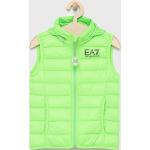 Chlapčenské Detské zimné bundy EA7 zelenej farby z polyamidu 