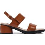Dámske Kožené sandále Ecco Ecco hnedej farby vo veľkosti 36 v zľave na leto 