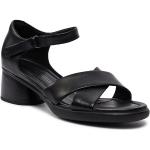 Dámske Kožené sandále Ecco Ecco čiernej farby vo veľkosti 37 v zľave na leto 