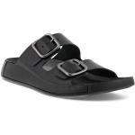 Pánske Kožené sandále Ecco 2nd Cozmo čiernej farby vo veľkosti 41 na leto 