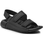 Chlapčenské Kožené sandále Ecco Ecco čiernej farby vo veľkosti 29 v zľave na leto 