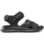 Dámske Kožené sandále Ecco Exowrap čiernej farby vo veľkosti 35 v zľave na leto 