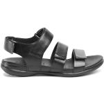 Dámske Kožené sandále Ecco Flash čiernej farby vo veľkosti 38 v zľave na leto 