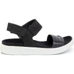 Dámske Kožené sandále Ecco Flowt čiernej farby vo veľkosti 40 na leto 