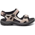Pánske Kožené sandále Ecco Offroad béžovej farby v športovom štýle vo veľkosti 40 na leto 