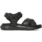 Chlapčenské Kožené sandále Ecco Ecco čiernej farby vo veľkosti 37 v zľave na leto 