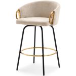 Barové stoličky zlatej farby v elegantnom štýle 