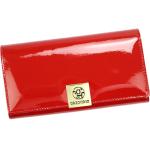 Dámske Kožené peňaženky gregorio červenej farby v elegantnom štýle 