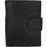 Pánske Kožené peňaženky Delami čiernej farby v elegantnom štýle 
