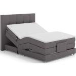Boxspring postele Kondela sivej farby z dreva v zľave 