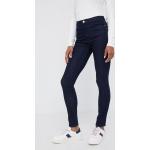 Dámske Skinny jeans Emporio Armani tmavo modrej farby z bavlny udržateľná móda 
