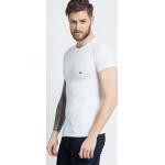 Pánske Polo tričká Emporio Armani bielej farby z bavlny vo veľkosti XXL 