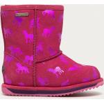 Dievčenské Kožené čižmy Emu Australia ružovej farby zo syntetiky vo veľkosti 35 s motívom Meme  / Theme Jednorožec na zimu 