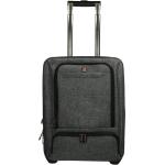 Pánske Malé cestovné kufre Enrico Benetti sivej farby v elegantnom štýle z tkaniny objem 40 l 