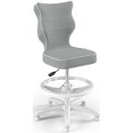 Kancelárske stoličky sivej farby s jednofarebným vzorom z polyesteru 