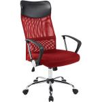 Kancelárske stoličky červenej farby v elegantnom štýle v zľave 
