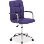 Kancelárske stoličky Signal fialovej farby z polyuretánu 