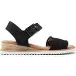Dámske Sandále Skechers čiernej farby vo veľkosti 36 v zľave na leto 