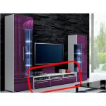TV stolíky fialovej farby v modernom štýle MDF s policami vysoko lesklý povrch 