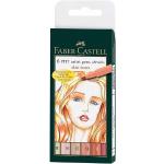 Perá Faber Castell telovej farby v modernom štýle 6 ks balenie 