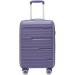 Malé cestovné kufre fialovej farby v modernom štýle na zips integrovaný zámok objem 36 l 
