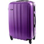 Pánske Palubné kufre do lietadla fialovej farby z plastu v zľave 
