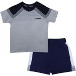 Firetrap Camo T-Shirt and Shorts Set Baby Boys Navy/White 0-6 měsíců