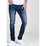 Pánske Skinny jeans Firetrap modrej farby v elegantnom štýle z denimu v zľave 