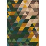 Vzorované koberce viacfarebné v modernom štýle s geometrickým vzorom z tkaniny 