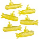 Formy na ľad kikkerland žltej farby z tylu s motívom The Beatles 6 ks balenie 