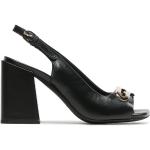 Dámske Kožené sandále FURLA Furla čiernej farby vo veľkosti 37 v zľave na leto 