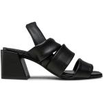 Dámske Kožené sandále FURLA Furla čiernej farby z koženky vo veľkosti 38 v zľave na leto 