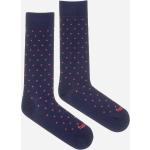Pánske Vzorované ponožky fusakle modrej farby z bavlny 44 vyrobené na Slovensku 