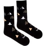 Vzorované ponožky fusakle čiernej farby so zábavným motívom z bavlny 42 vyrobené na Slovensku 